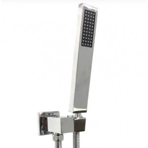 Vog Brushed Nickel Square Handheld Shower Set